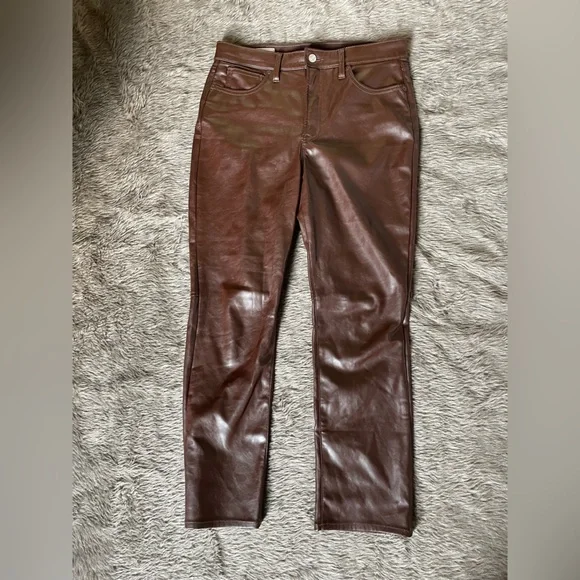 Women’s Vintage High Rise Pleather Pants (30 ) - Picture 4 of 4